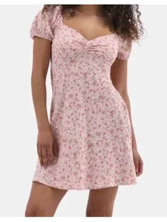 Dresses & Skirts - NWT No Boundaries babydoll floral puff sleeve mini dress pink cottagecore Medium